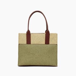 [graf lantz] Jaunt Petite Tote • Sage / Champagne / Sienna Leather